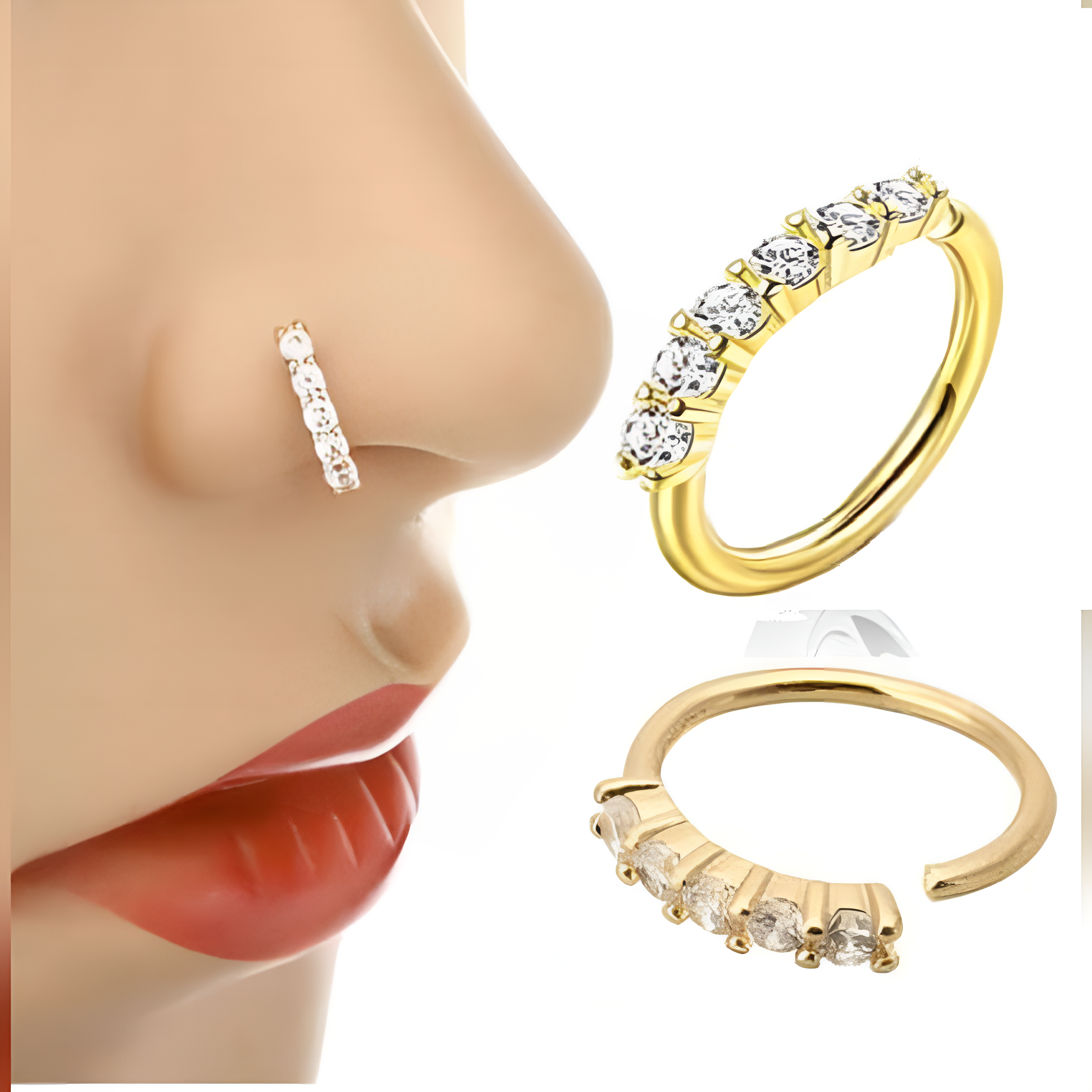 Minimalist nose ring, small nose jewelry for daily wear
