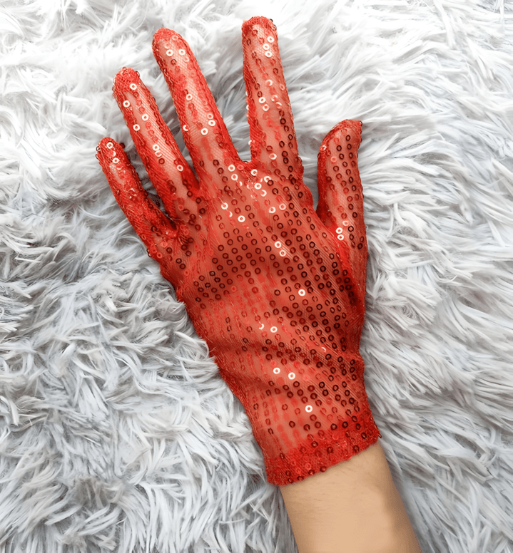 Women's elegant fishnet lace long fingerless gloves, gothic and vintage style accessory.