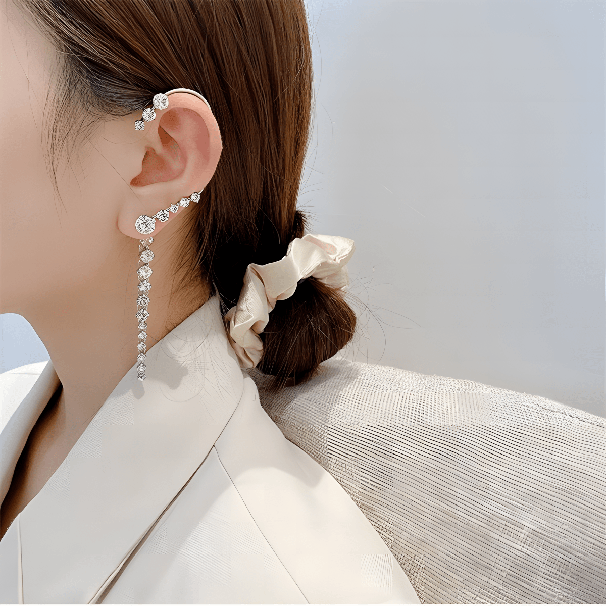 Pair of High Quality Korean Star Ear Cuff Style and Elegant Stylish Earring Fashion - Hanaya Store