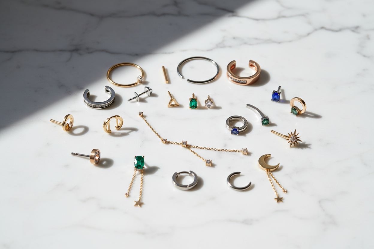 Top Cartilage Piercing Jewelry Trends 2026 – Stylish Earrings & Studs from Hanaya Store | Hanaya Store