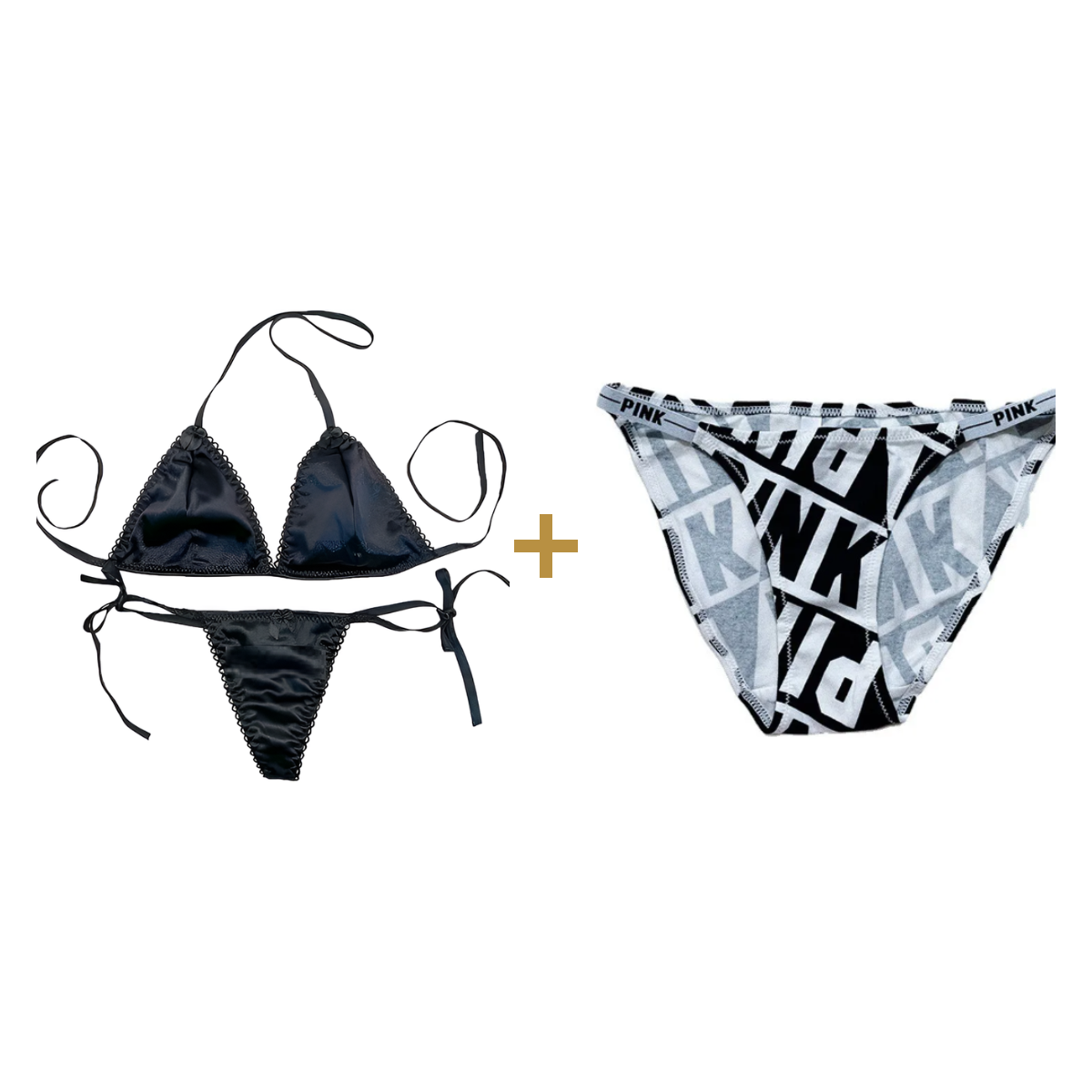 Silk Bra Set + Premium Panty bundle