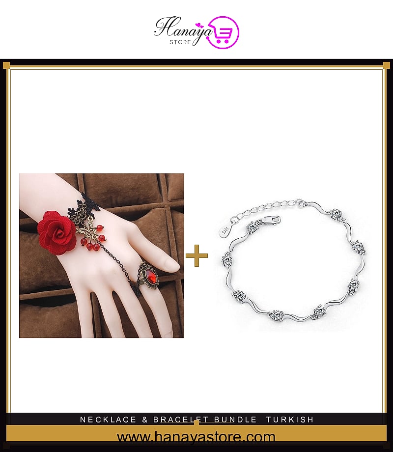Turkish Choker + Zircon Crystal Bracelet bundle