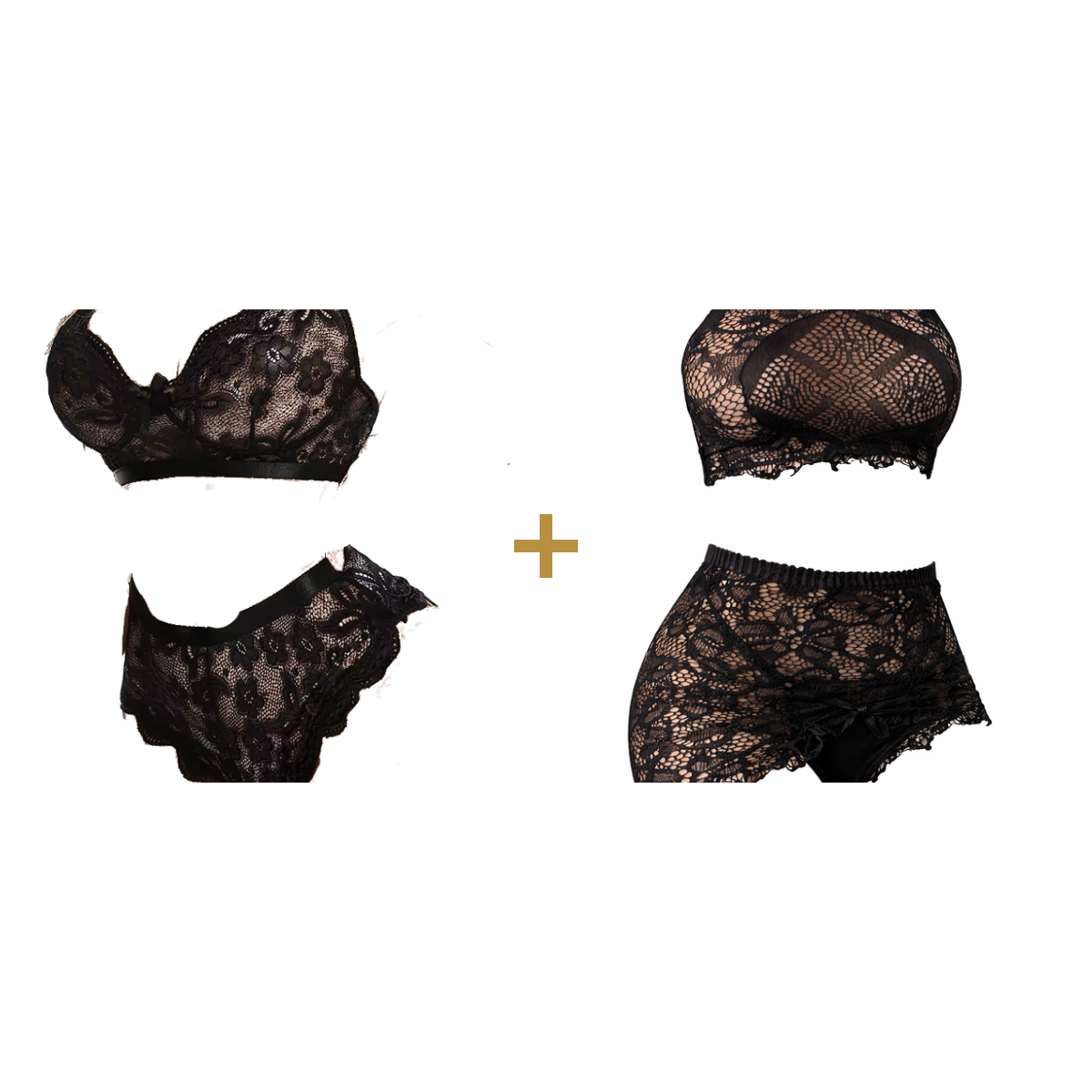 Bikini Bra Set + Bodycon Mini Nightgown bundle