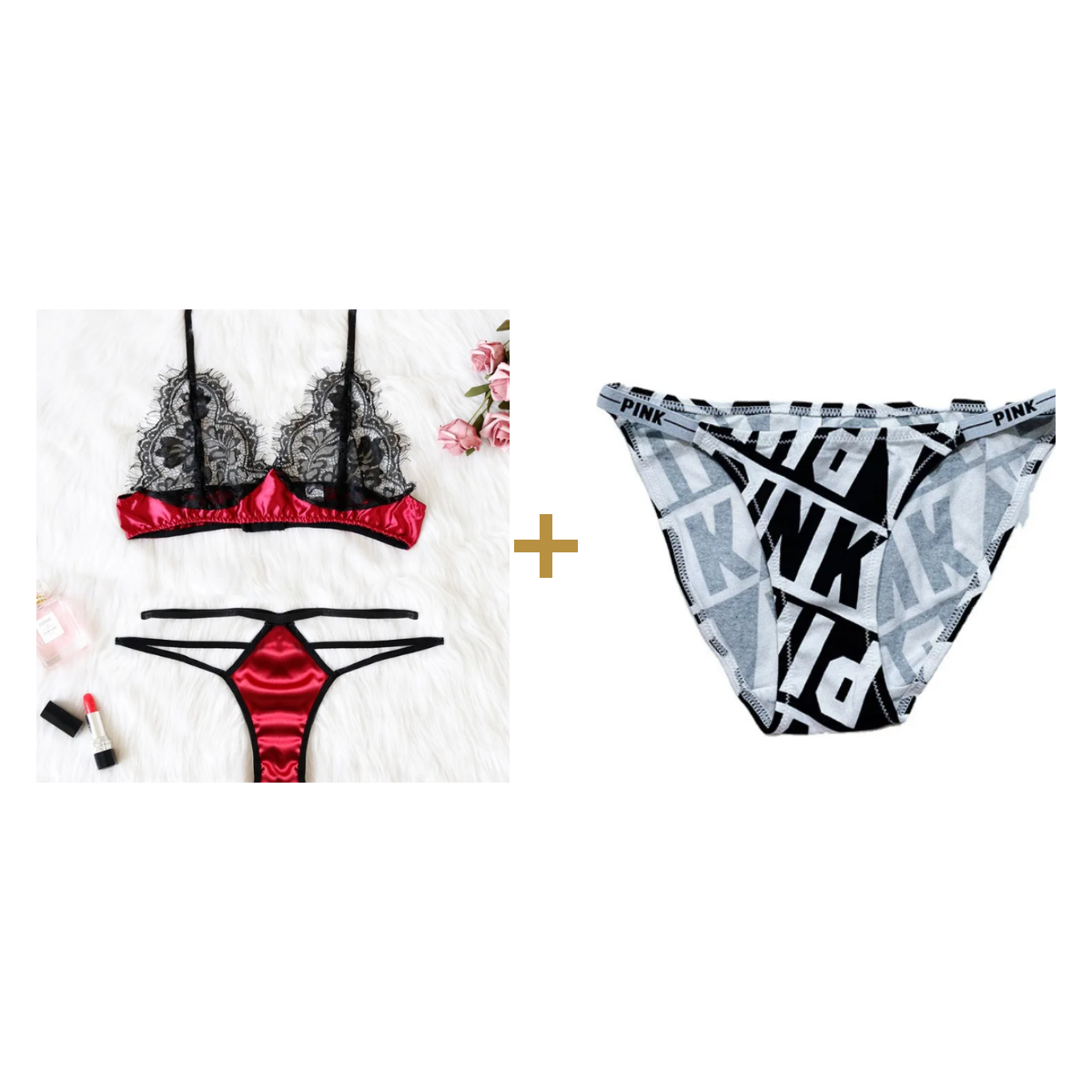European Bra Set + Premium White Panty bundle