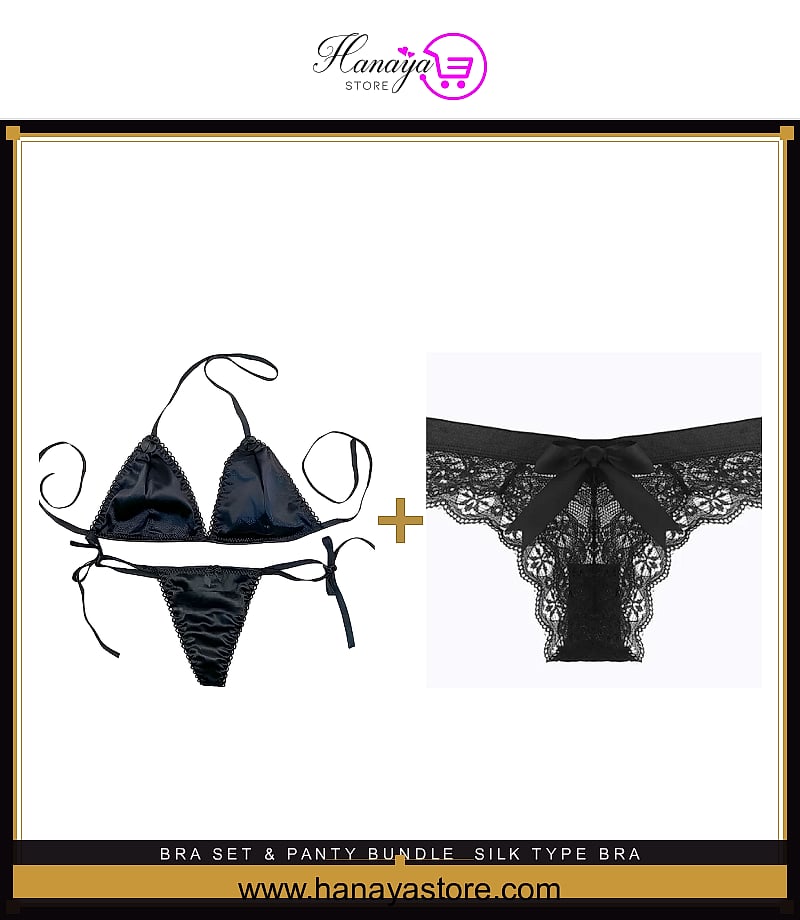 Silk Bra Set + Premium Panty bundle