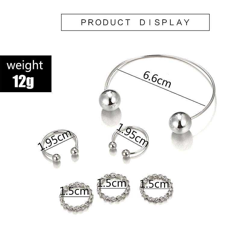 Trendy Shinny Bling Thing Elegant Ring Set For Trendy Ladies FREE Bracelet – Lifestyle – Buy Accessories Pakistan | Hanaya