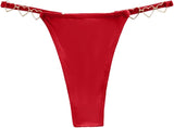 Adjustable High Premium One size Quality Panty G-STRING Panties Underwear Underpants Rhinestone Bikini Elastic Body Chai