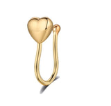 Non Piercing Clip On Thin Nose Pin Nostril Ring Elegant Body Jewelry – Nose Jewelry Online in Pakistan | Hanaya