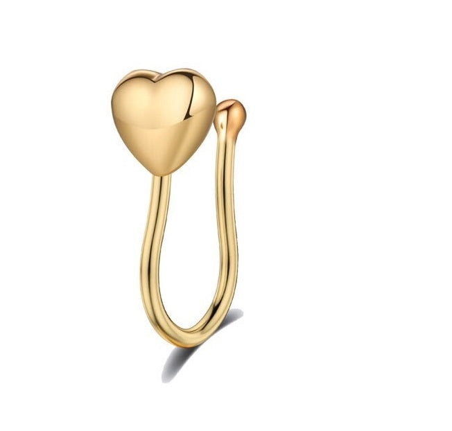 Non Piercing Clip On Thin Nose Pin Nostril Ring Elegant Body Jewelry – Nose Jewelry Online in Pakistan | Hanaya