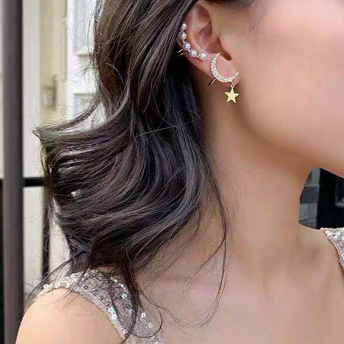 2 Pieces Adjustable Ear Cuff High Quality Elegant Stylish Fashionable Jewelry – Earrings Online in Pakistan | Hanaya