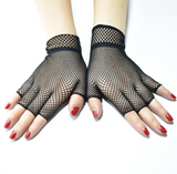 Fishnet Lace Hollow Elasticity Hand Gloves Fashionable Women Gloves Stylish Women's Gloves Fishnet, Lace, Fingerless & Mor...