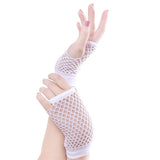 Fishnet Lace Hollow Till Wrist Elasticity Gloves Fashionable Women Gloves – View 6 – Accessories | Hanaya Pakistan