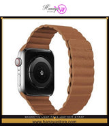 Magnetic Loop Faux Leather Strap Compatible for Apple Watch Strap Elegant 42/44mm Series 1/2/3/4/5/6 – Accessories Online ...