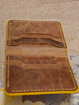 Genuine Leather Wallet for Men | Crazy Horse Pull-Up Cowhide Bifold Wallet with Card Slots & Cash Compartment