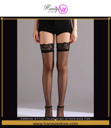 Korean Style Thigh High Stockings for Women Sheer Lace Stay Up Hosiery Lingerie Tights & Pantyhose for Girls & Women – Acc...