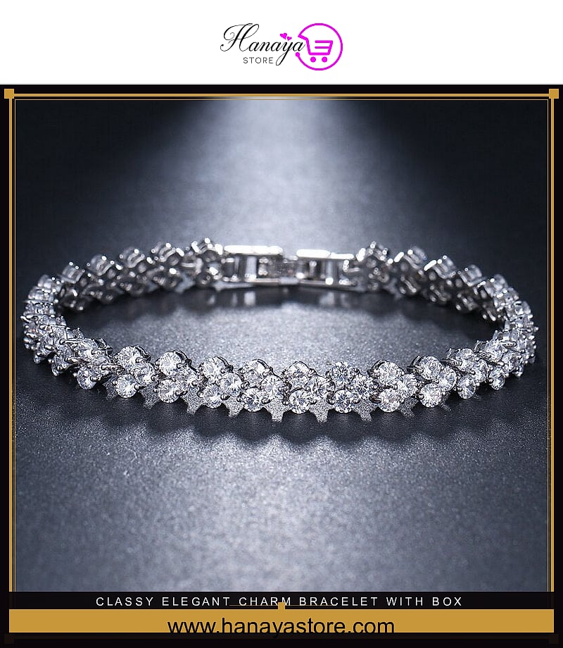 Classy Elegant Charm Bracelet with box – bracelet Online in Pakistan | Hanaya