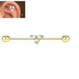 Statement Body Jewelry Steel 38mm Ear Plug 14G Piercing Industrial Cartilage – Earrings Online in Pakistan | Hanaya