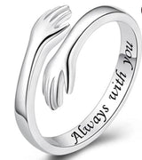 Adjustable Trendy Hug Ring Fashionable Ring For Women – Accessories Online in Pakistan | Hanaya