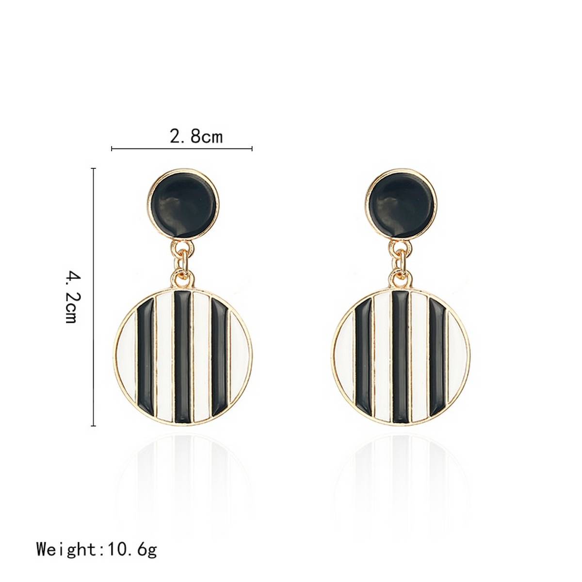 Unique Classy Round Trendy Fashionable Earrings – Image 2 of 3