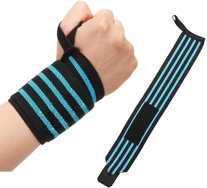 compression wrist wrap with a thumb loop Wrist Wraps for Weight-Lifting & Exercise, Competition Grade