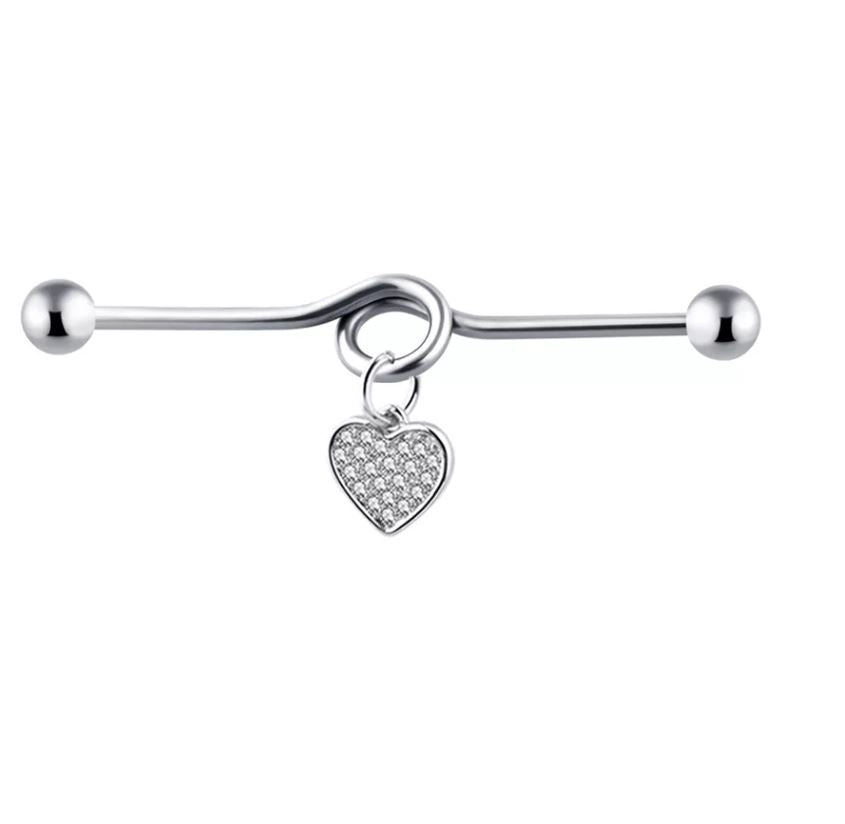 Durable Steel 38mm Ear Plug 14G Piercing Industrial Cartilage Ear Jewelry Collection – Earrings Online in Pakistan | Hanaya