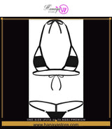 One Size (Fits:30-70 KGS) Premium Sleepwear Bridal Wear Bra set Lingerie Set Women Underwear Bikini Three-point Set (weight:30-70 KGS)