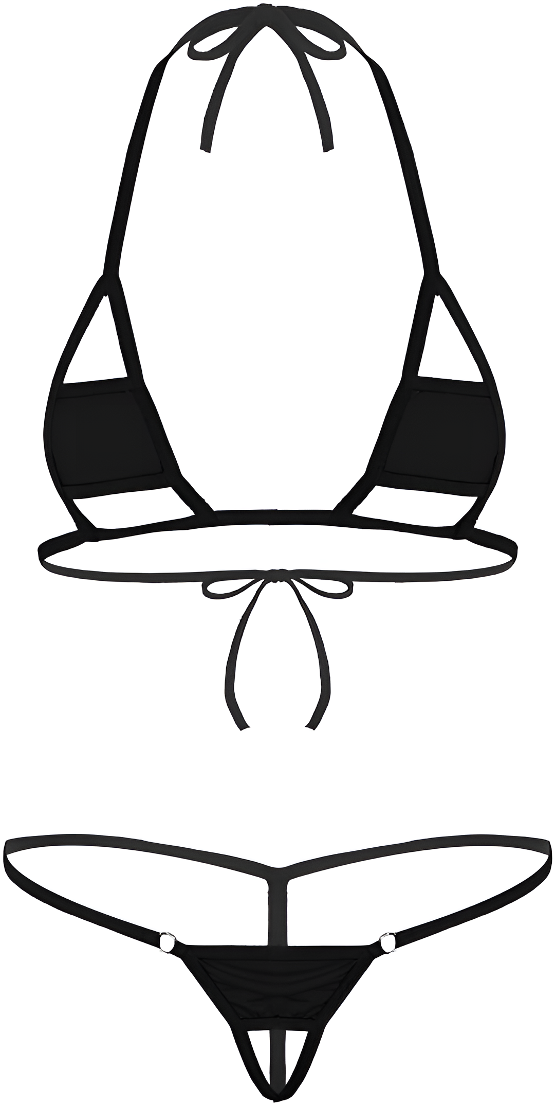 One Size (Fits:30-70 KGS) Premium Sleepwear Bridal Wear Bra set Lingerie Set Women Underwear Bikini Three-point Set (weight:30-70 KGS)
