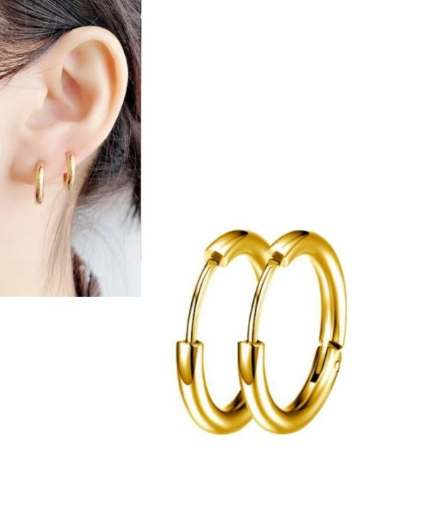 2 Pieces 12MM Cartilage Helix Stud Tragus Ear Piercing Earring
