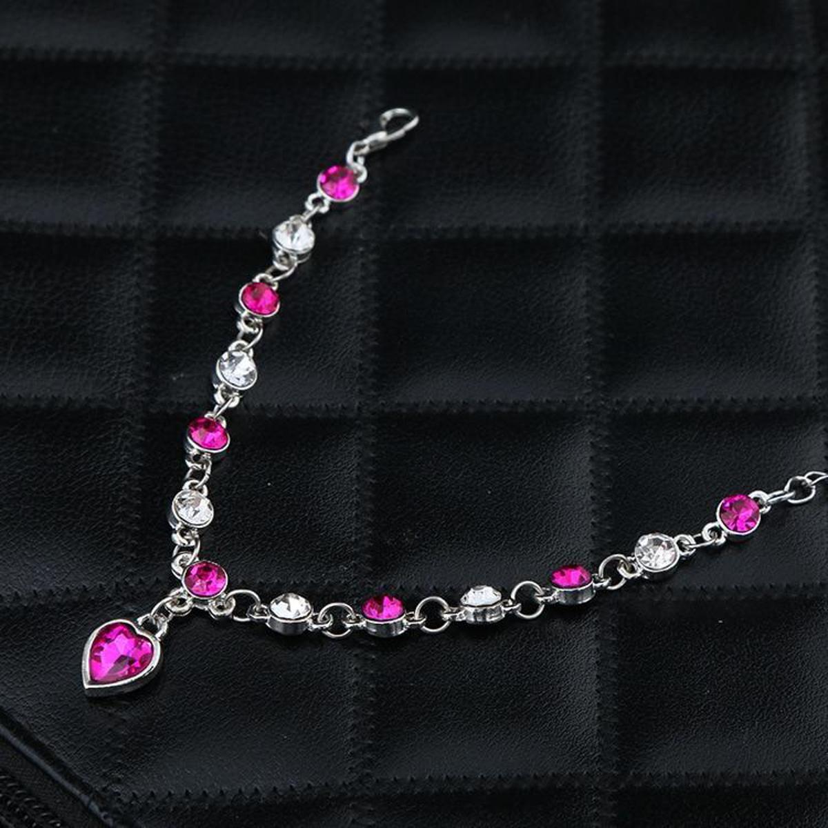 Austria Crystal Trendy anklet for girls stylish anklet for girls stylish korean fashion fashion jewellery shop jewelry fin...