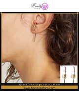Elegant Pair Royal Party Trendy Earrings – Earrings Online in Pakistan | Hanaya