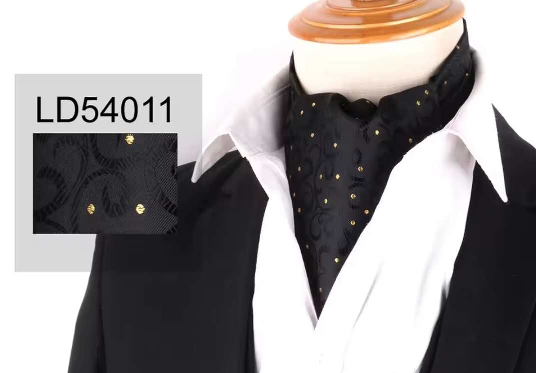 Silk Printed Mens Neck Fashion Ties CRAVAT Bow Tie Bow Ties Fashion Design Male Clothing Bows and Ties Men Wedding Dress Ties and Bowties Ascot Tie Jacquard Woven Mens Neck Tie Fashion Ascort – Image 16 of 19