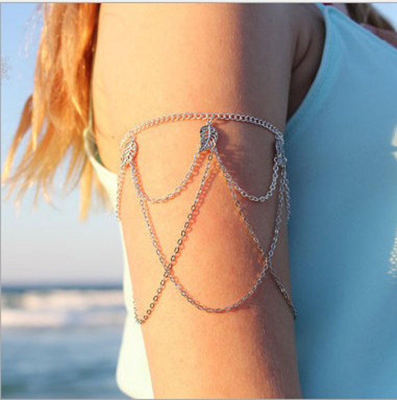 Classy Armlet for Women Upper Arm Cuff Bracelet Bangle Adjustable Arm Band Girls Bridal Party Jewellery