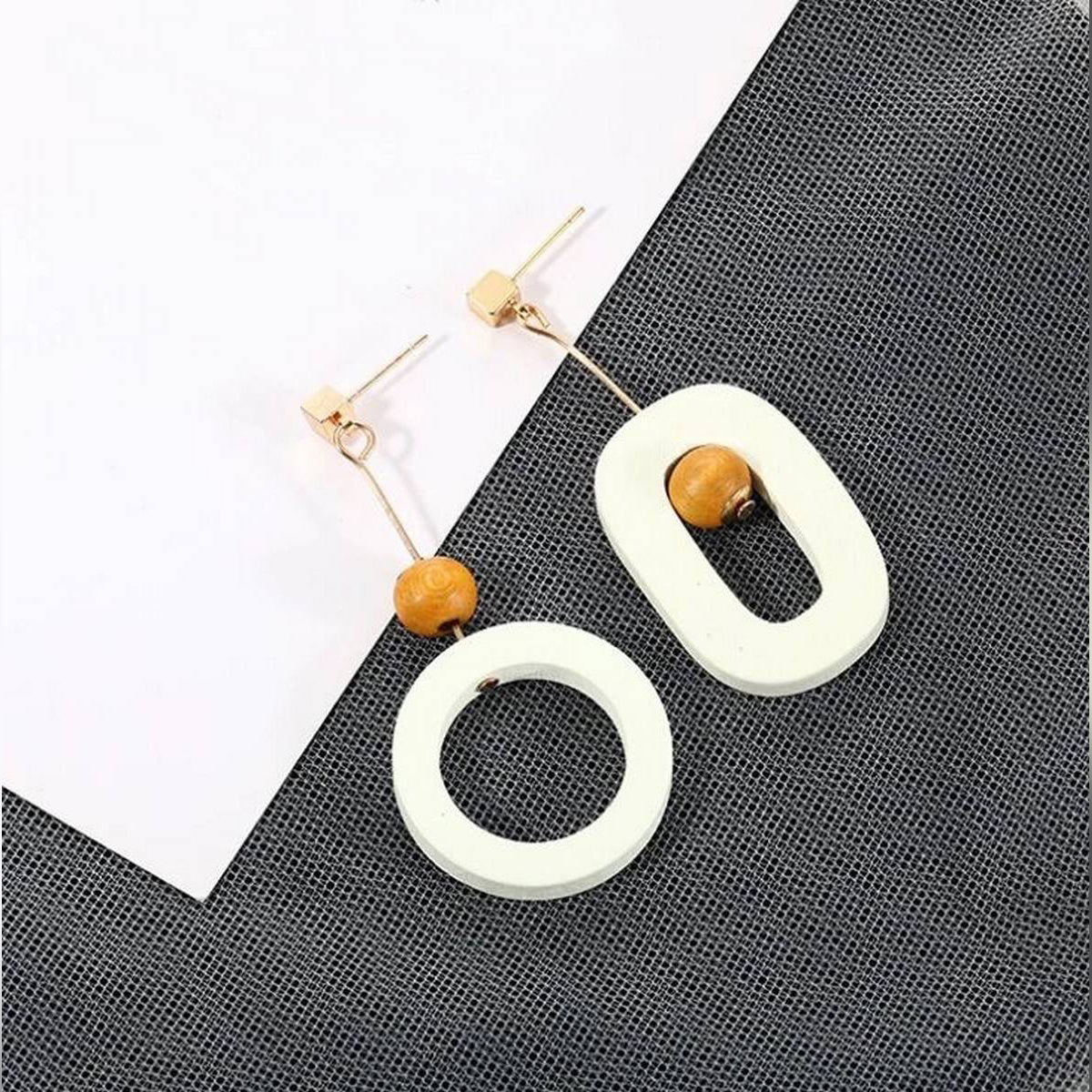 High Quality Oval Circle Classy Earring – Earrings Online in Pakistan | Hanaya