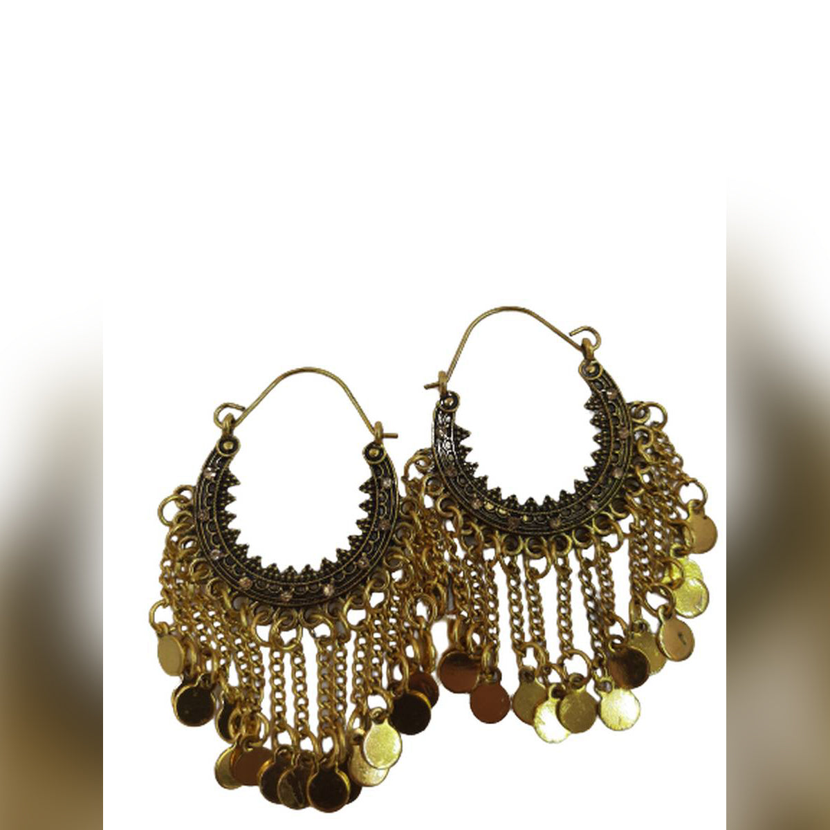 High Quality Tassel Jhumki Vintage Rough Elegant Stylish Earrings – Earrings Online in Pakistan | Hanaya