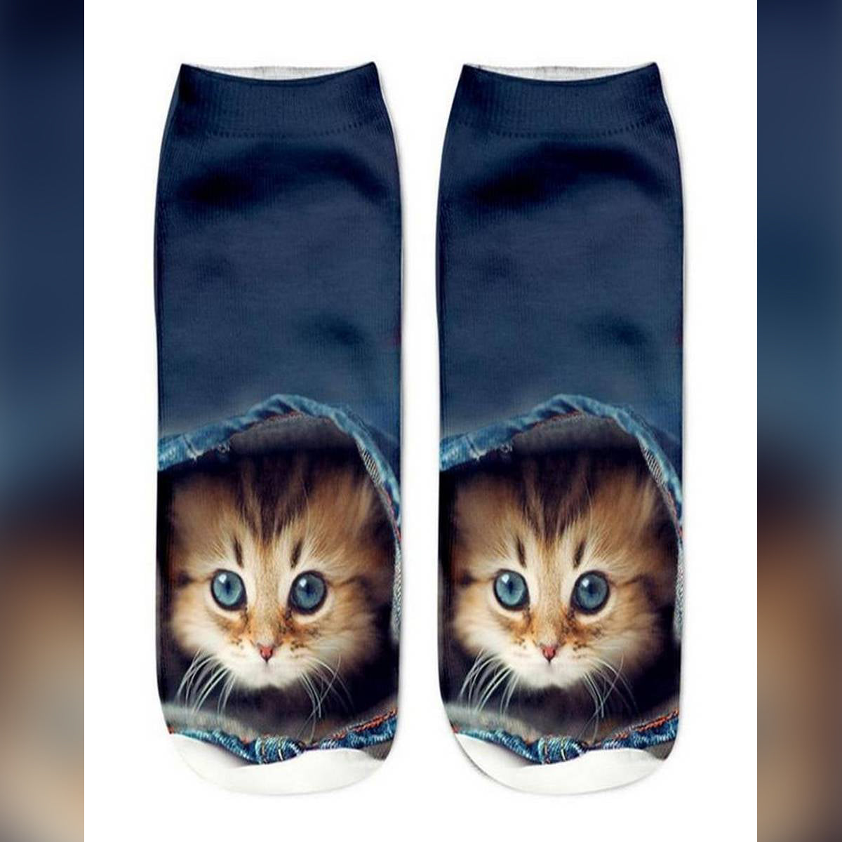 Blue Polyester Socks For Women – Accessories Online in Pakistan | Hanaya