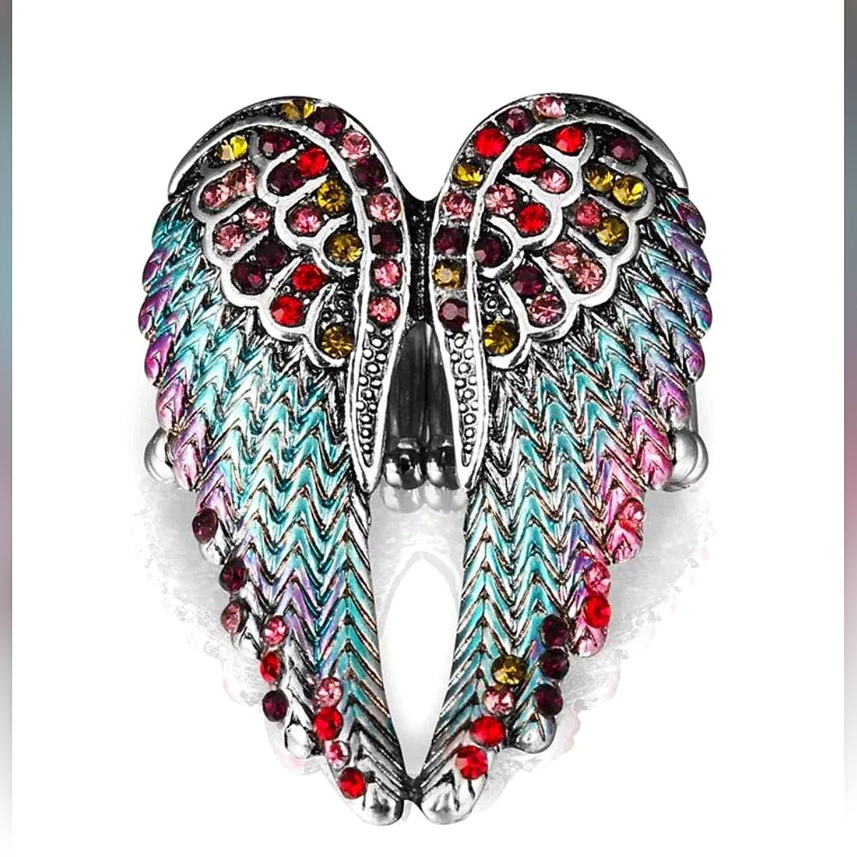 Adjustable Trendy Angel Wing Crystal Ring – Lifestyle – Buy Accessories Pakistan | Hanaya