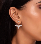 Front Back Earrings Stylish Hanging Drop & Huggie Designs – Image 5 of 6