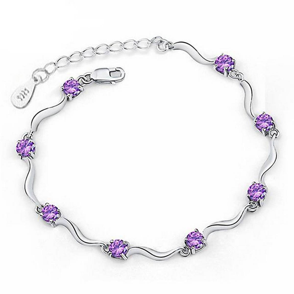 Trendy S925 Stamped High Quality Zircon Crystal anklet for girls stylish – anklet Online in Pakistan | Hanaya
