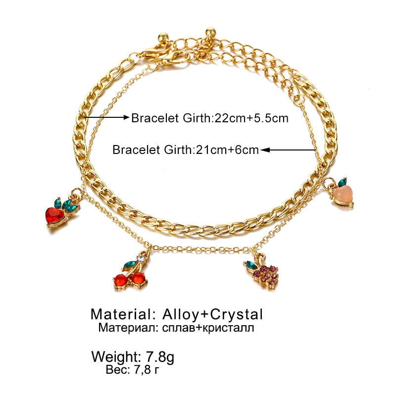 Elegant Two Layered Party Wedding Fashion Anklet for Girls Stylish Anklet for Girls Stylish Korean Fashion Fashion Jewellery Shop Jewelry Fine Jewelry Anklet Jewellery Collection Jewellery Fashion Jewelry Fashion Accessory Fashion Set – Image 2 of 3