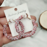 Elegant Shinny Rhinestone Trendy Earring Round Shaped For Girls – Image 5 of 5
