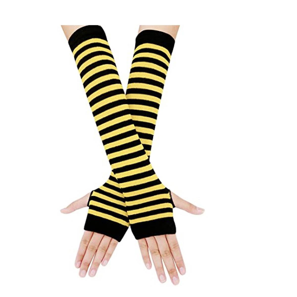 Vintage Classy Style Long Fingerless Gloves for Women Fashionable Hijab Compliant Mittens – Jali Dastane Mesh Lace Hand Gloves Pakistan | Hanaya Store