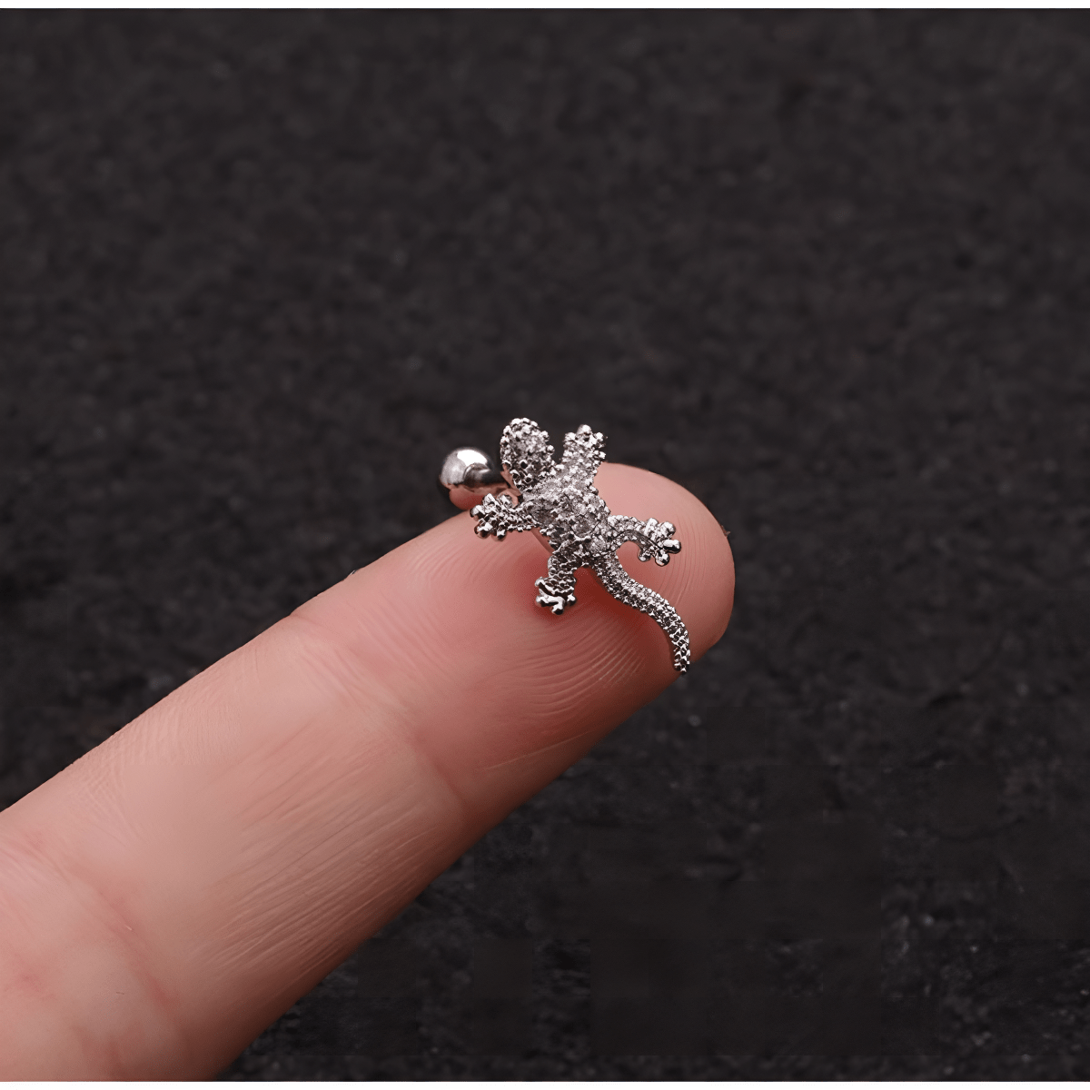 1 Piece Cartilage 6mm ORBITAL Long Helix 0.8mm HELIX LOBE TRAGUS Stud SNUG Crystal Tragus Piercing Earring DAITH ROOK - Hanaya Store