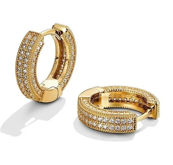Elegant Royal Classy Hoop Earrings for Women – Accessories Online in Pakistan | Hanaya