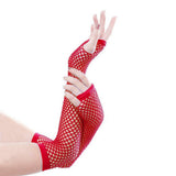 Fishnet Lace Hollow Elasticity Long Hand Fashionable Women fishnet gloves mittens ladies gloves women gloves gloves finger...