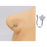 Adjustable Non Piercing Nose Pin Love Heart Design Clip On Nostril Ring – Nose Jewelry Online in Pakistan | Hanaya