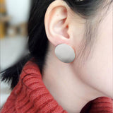 Small Round Trendy Fashion Earrings 3.3cm – Close Up – Earrings | Hanaya Pakistan