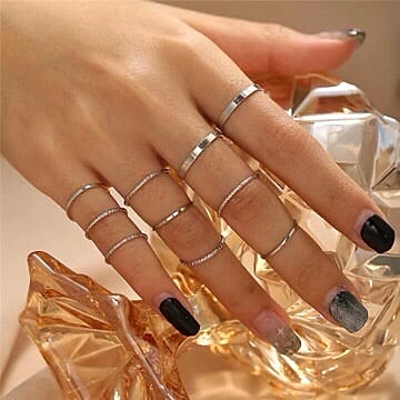 Trendy High Class 10 Elegant Ring For Women - Elevate Your Look With Fashionable, And Stylish Rings For Women – Close Up –...