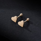 2 Pieces Cartilage Heart Small Helix Stud Tragus Ear Piercing Earring – Close Up – Accessories | Hanaya Pakistan