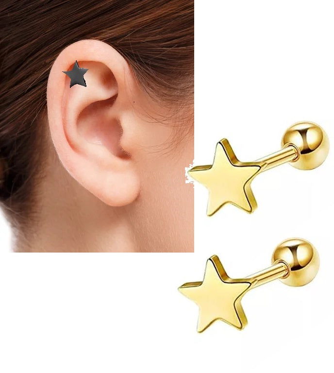 SNUG Piercing 2 Pieces Cartilage HELIX ROOK ORBITAL LOBE Helix Stud Ear TRAGUS Piercing Plug Steel Earring DAITH – Close U...