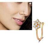 Non Piercing Adjustable Clip On Nose Pin Heart Love CZ Nostril Body Jewelry – View 7 – Nose Jewelry | Hanaya Pakistan